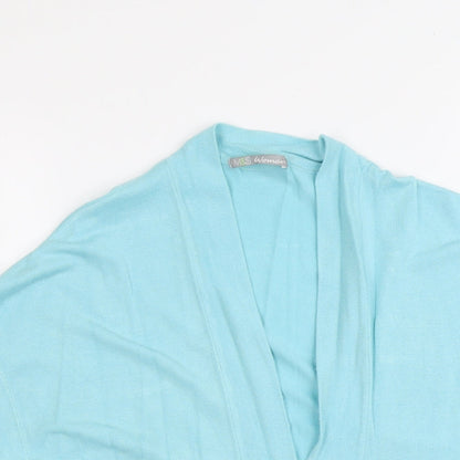 Womens UK Size 14 Marks and Spencer Blue Cardigan Jumper
