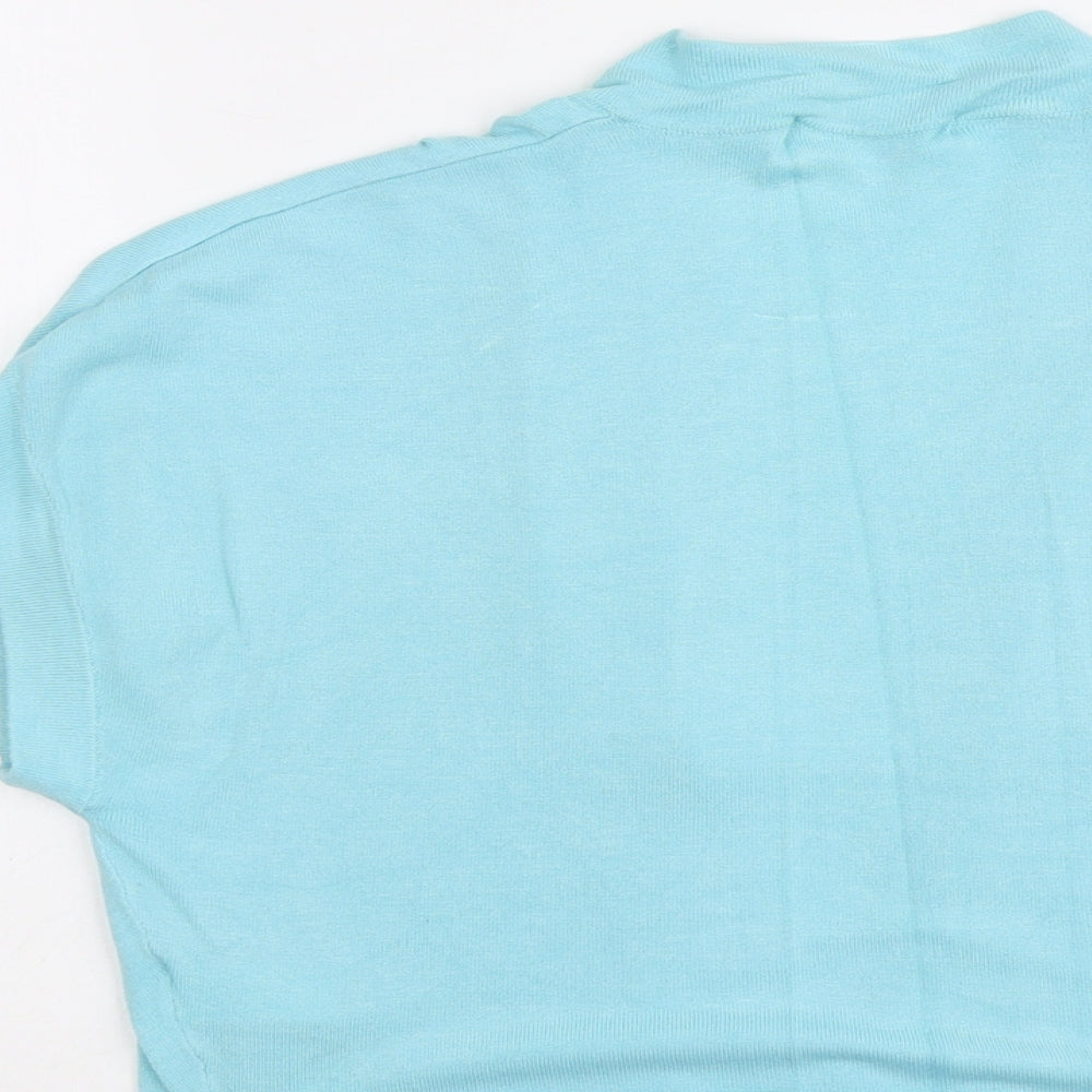 Womens UK Size 14 Marks and Spencer Blue Cardigan Jumper