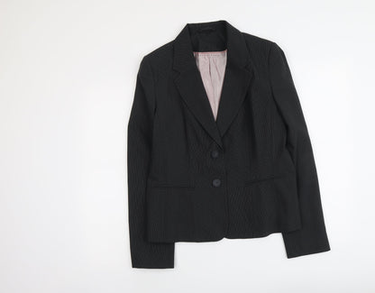 F&F Womens Grey Polyester Jacket Suit Jacket Size 16