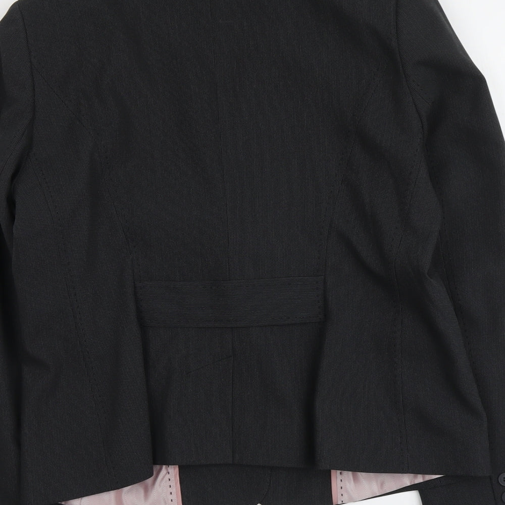 F&F Womens Grey Polyester Jacket Suit Jacket Size 16