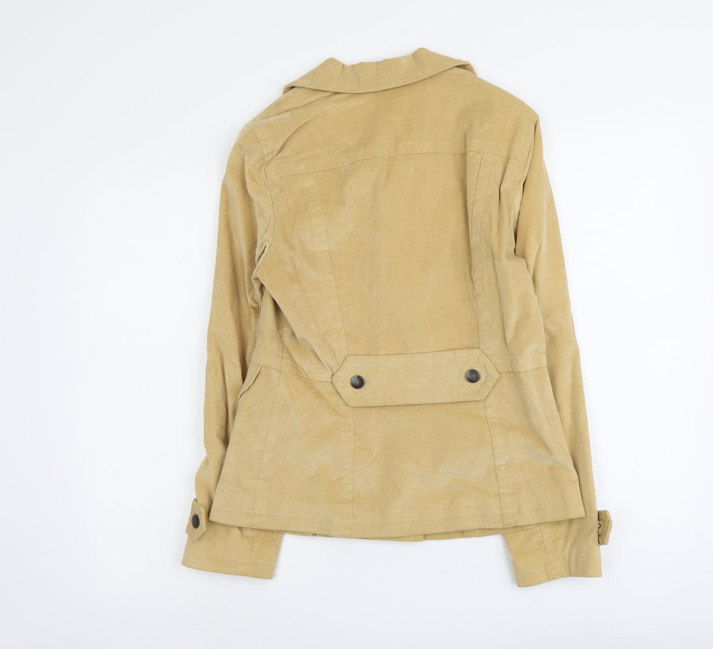 Nicole Womens Beige Jacket Size 8 Button