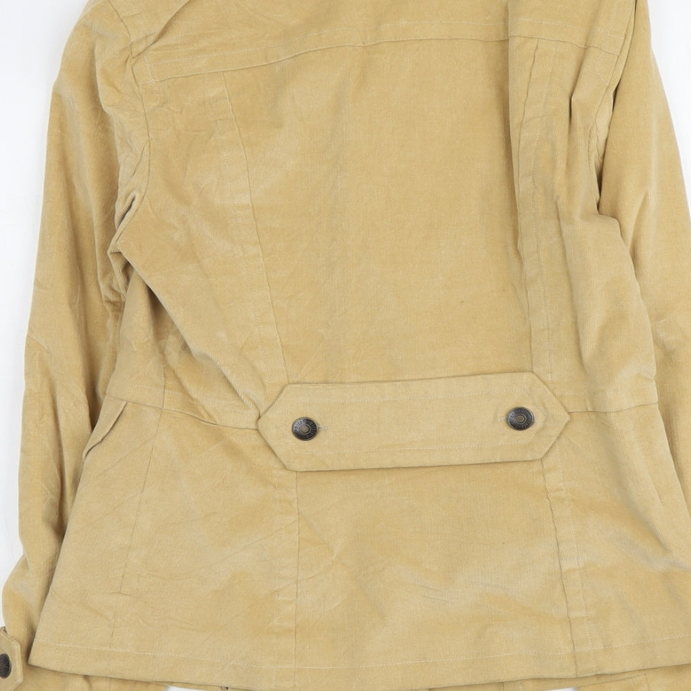 Nicole Womens Beige Jacket Size 8 Button