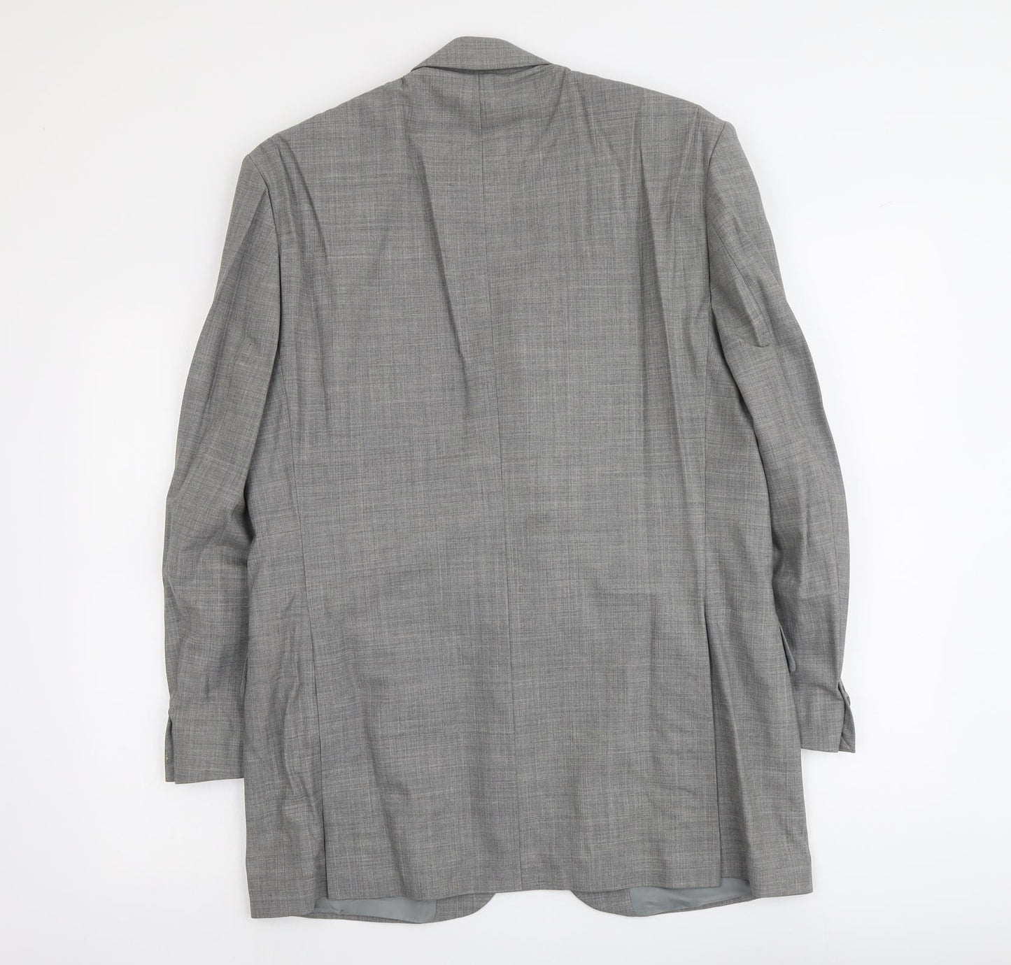 George Mens Grey Wool Jacket Suit Jacket Size M Regular