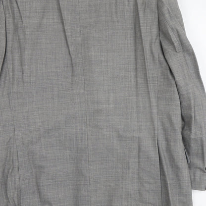 George Mens Grey Wool Jacket Suit Jacket Size M Regular