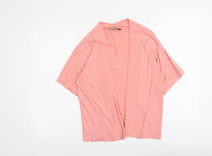 TU Womens Pink V-Neck Viscose Pullover Jumper Size 10