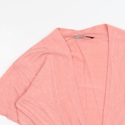 TU Womens Pink V-Neck Viscose Pullover Jumper Size 10