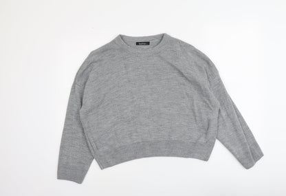 Womens UK Size L Boohoo Grey Pullover Jumper