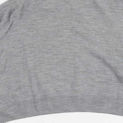 Womens UK Size L Boohoo Grey Pullover Jumper