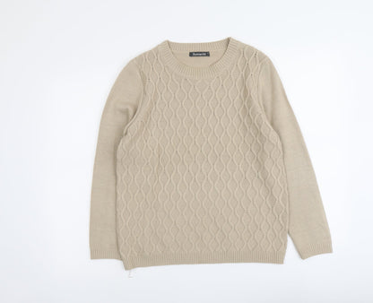 Womens UK Size S Bonmarché Beige Pullover Jumper