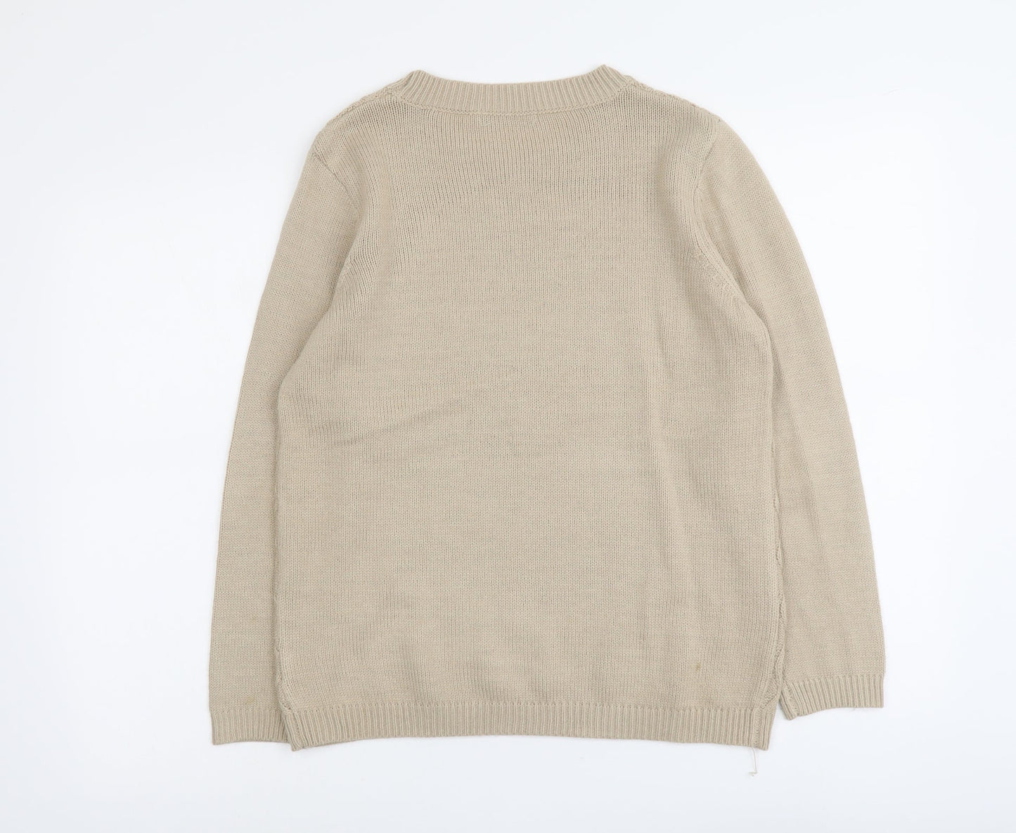 Womens UK Size S Bonmarché Beige Pullover Jumper