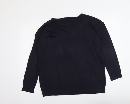 Womens UK Size 12 Bonmarché Blue Pullover Jumper