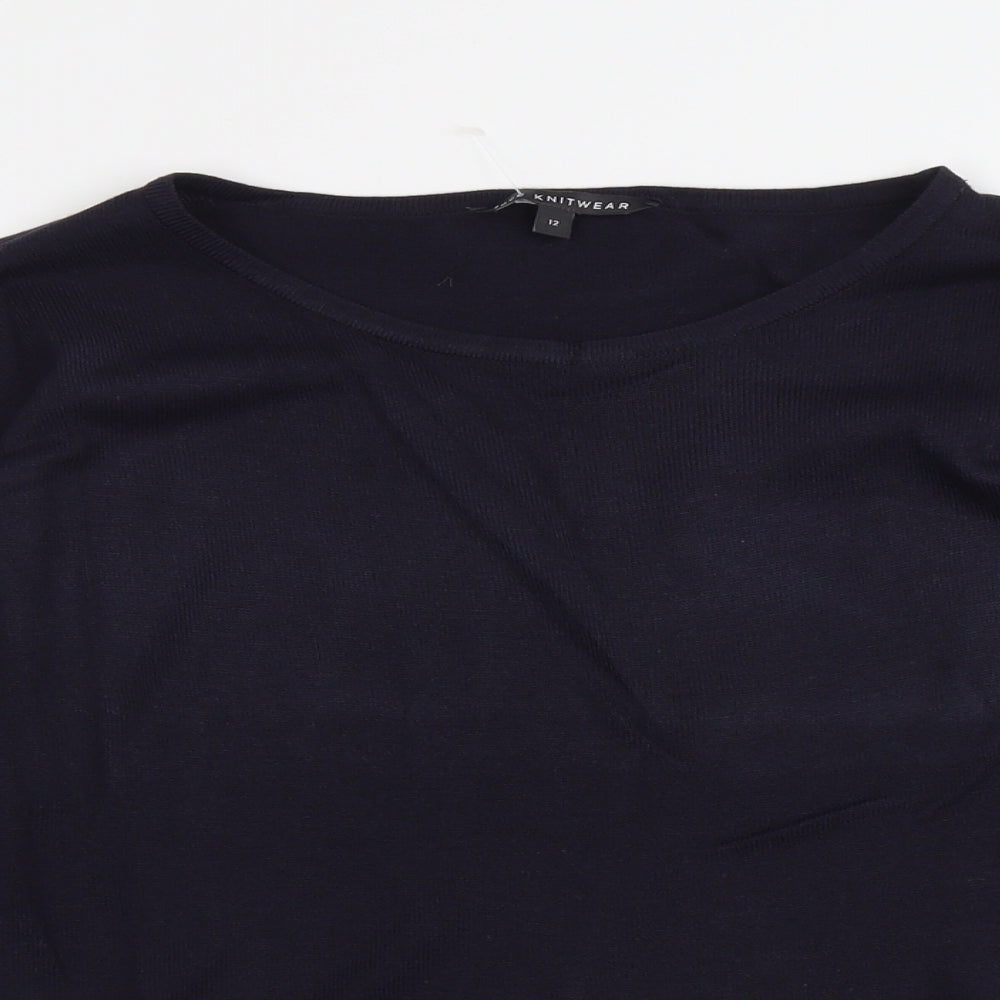 Womens UK Size 12 Bonmarché Blue Pullover Jumper