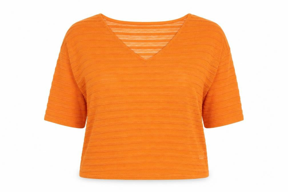 Womens UK Size 10 NEXT Orange Basic Blouse