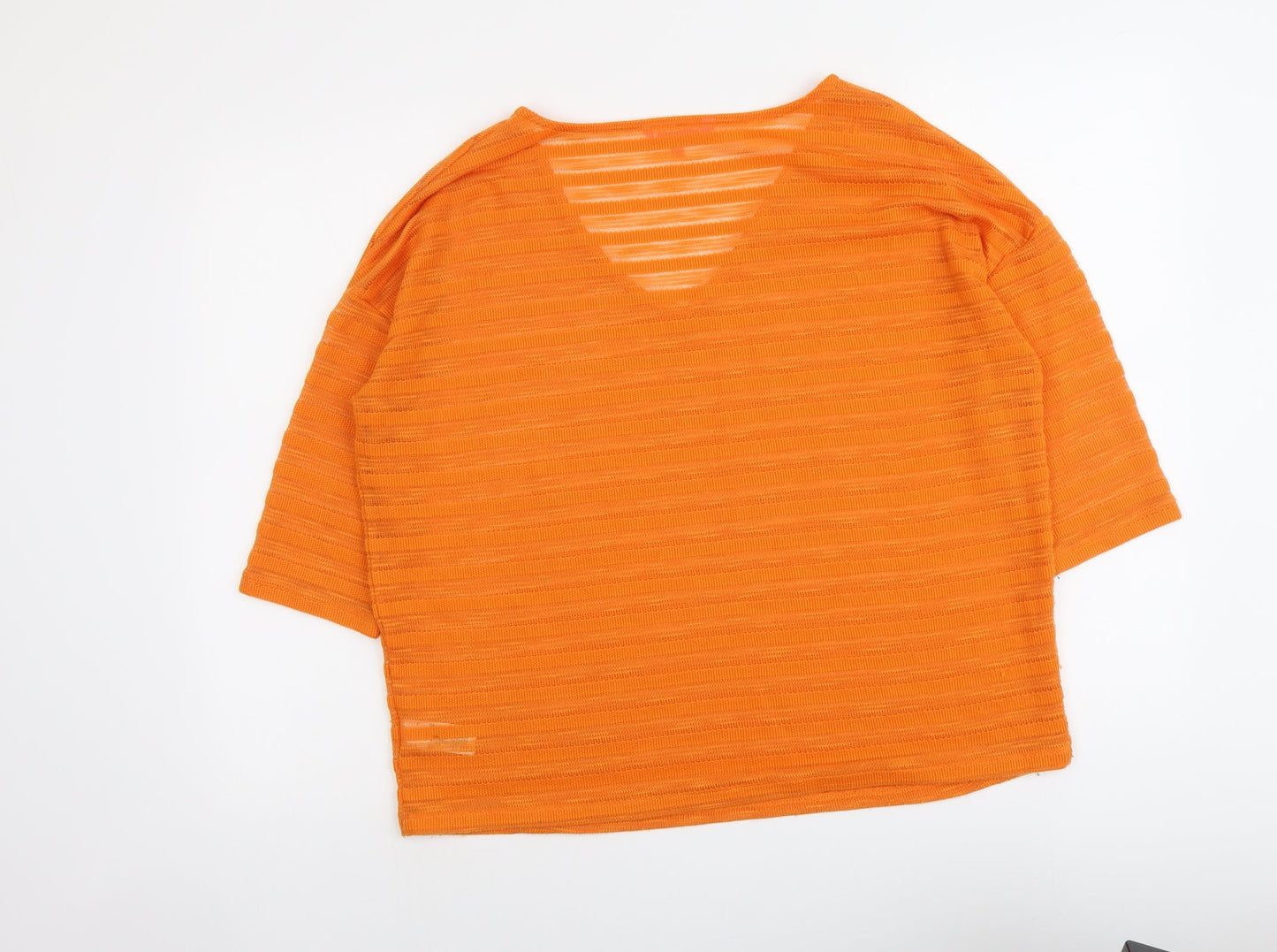 Womens UK Size 10 NEXT Orange Basic Blouse
