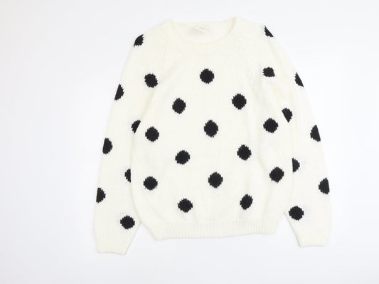 Womens UK Size 14 Amari Ivory Pullover Jumper