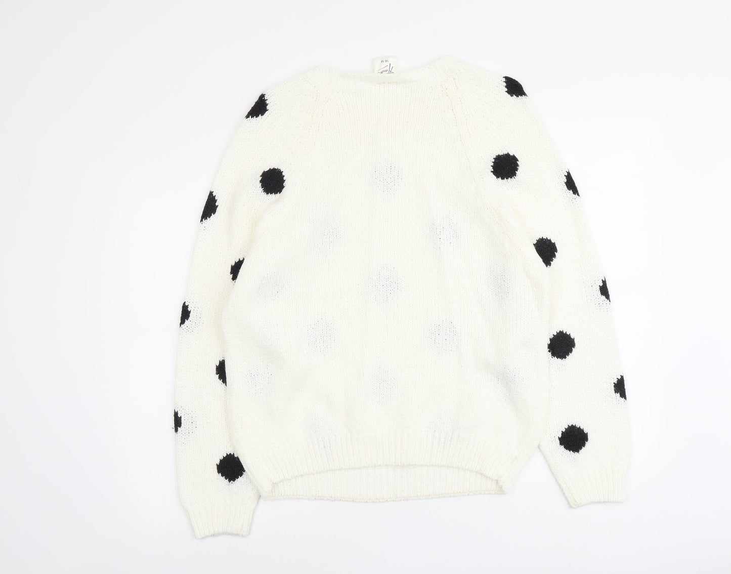Womens UK Size 14 Amari Ivory Pullover Jumper