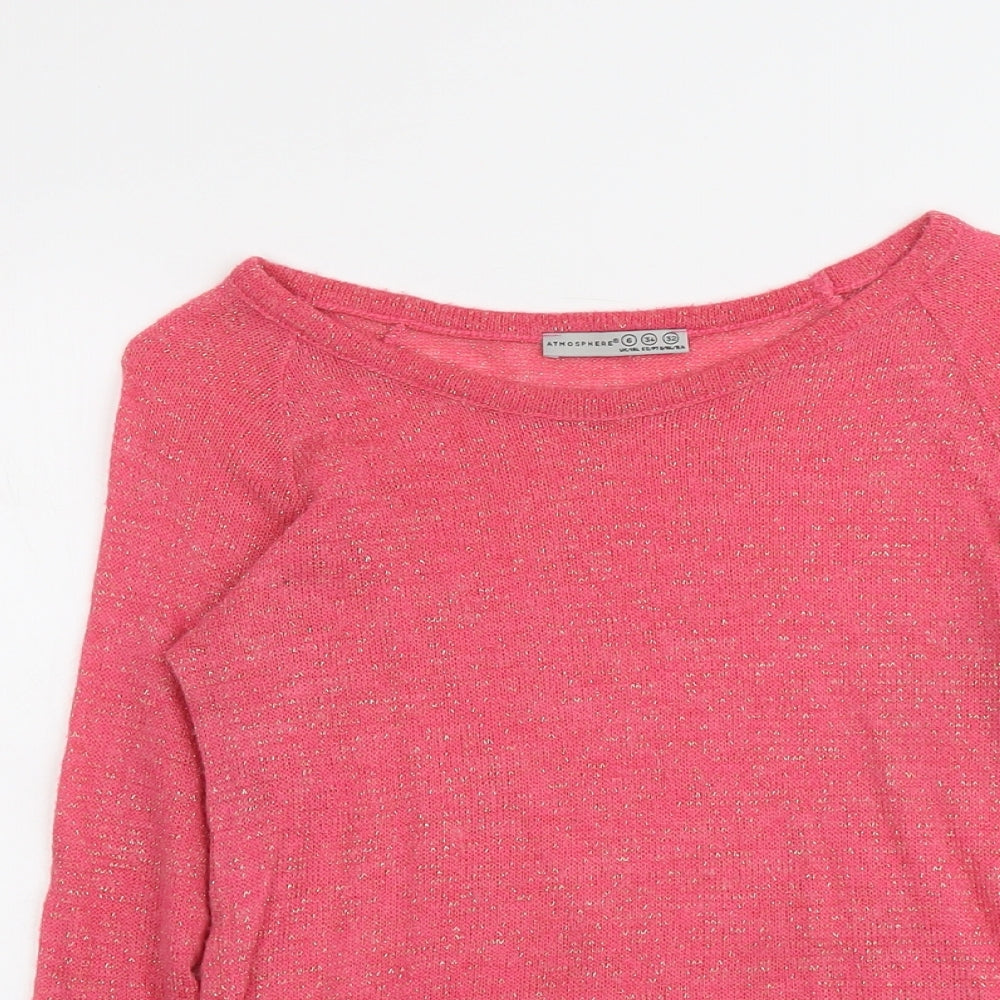 Womens UK Size 6 Atmosphere Pink Pullover Jumper