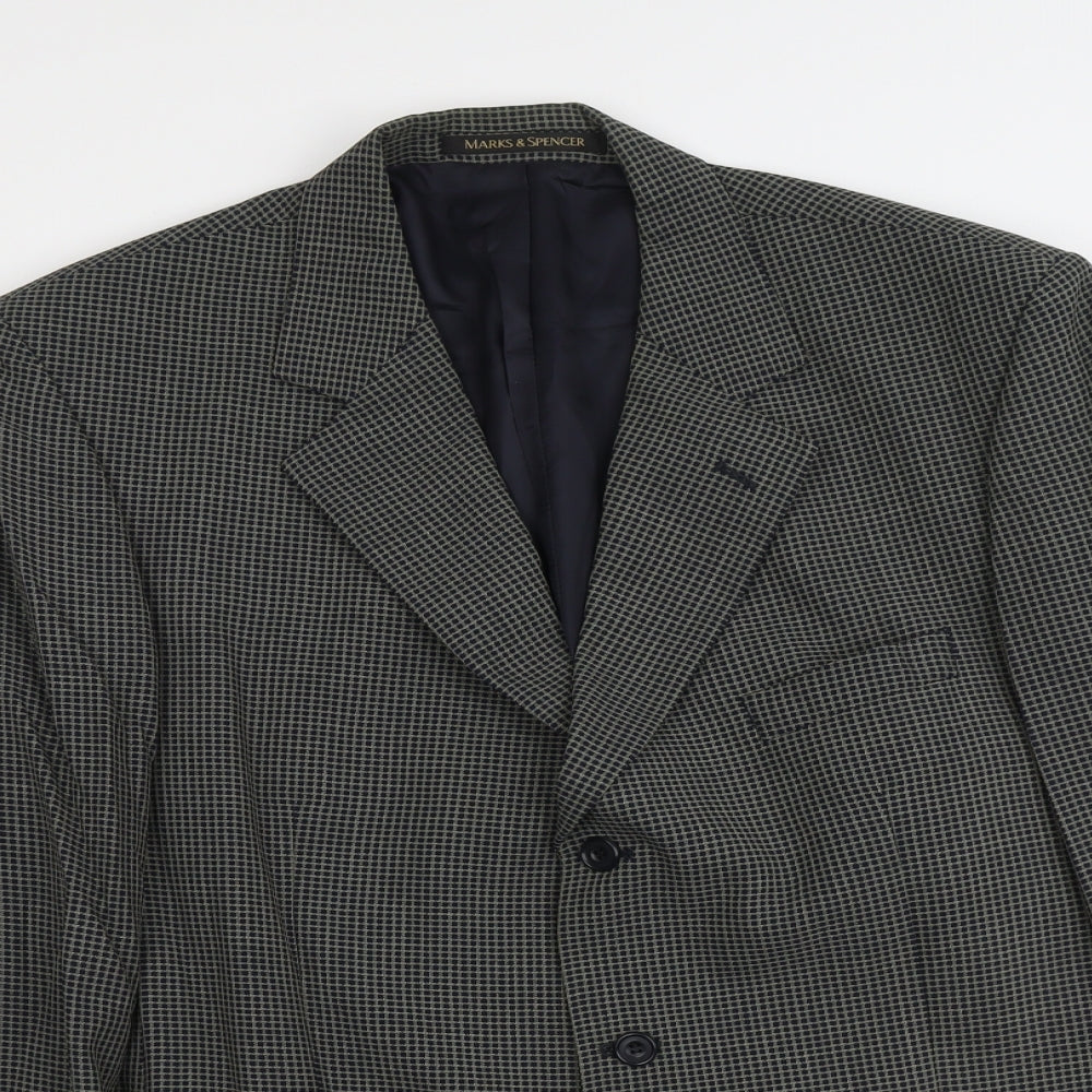 Mens UK Size L Marks and Spencer Regular Blue Suit Jacket