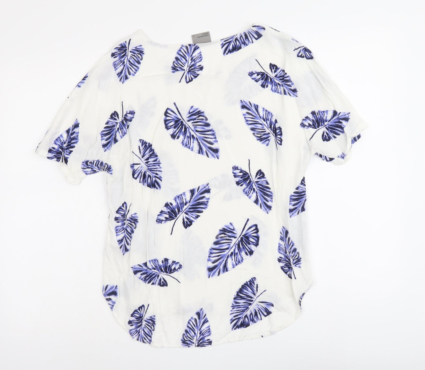 Womens UK Size M VERO MODA White Basic Blouse