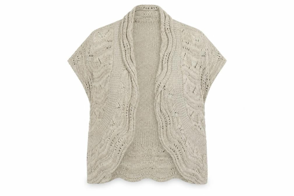 Womens UK Size 18 Soon Beige Cardigan Jumper