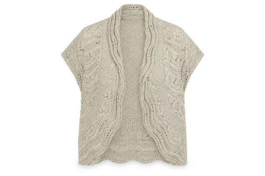 Womens UK Size 18 Soon Beige Cardigan Jumper