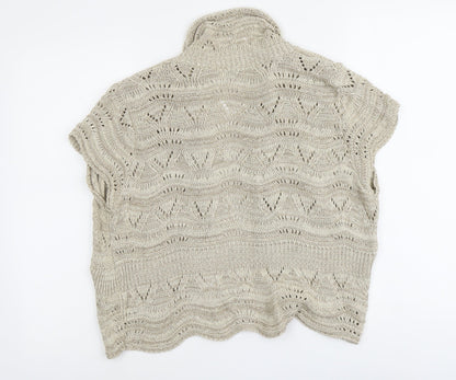 Womens UK Size 18 Soon Beige Cardigan Jumper