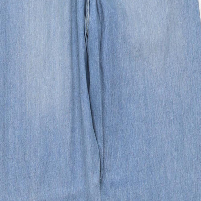 Denim Club Womens Blue Cotton Straight Jeans Size 8 L31 in Regular Button