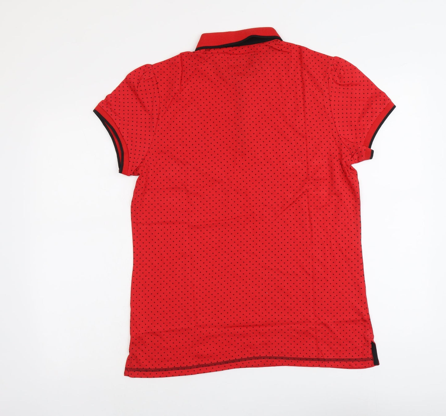 Cardiff City FC Womens Red Polka Dot Cotton Basic Polo Size XL Collared - Cardiff City FC