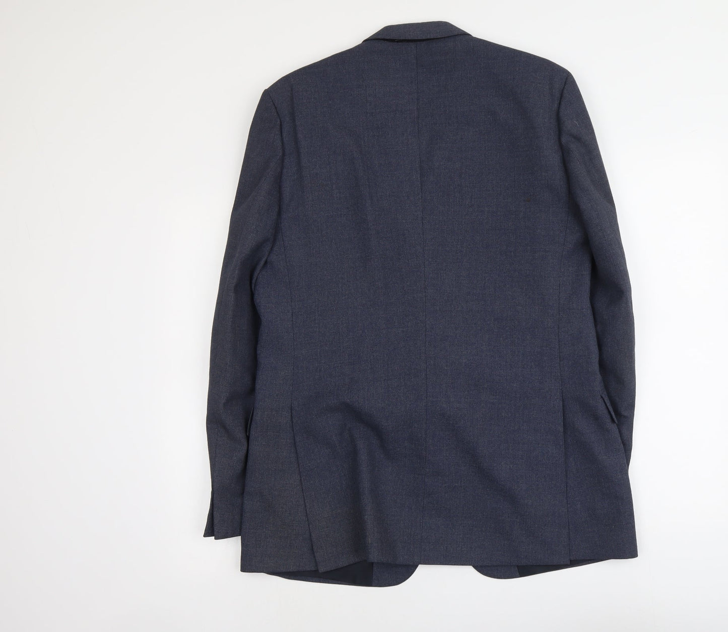 Collier Mens Blue Wool Jacket Suit Jacket Size M Regular