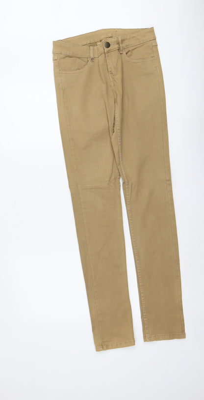 Womens UK Size 8 Janina Regular Fit Skinny Brown Jeans