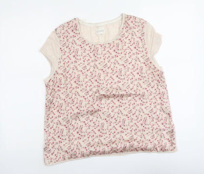 Womens UK Size 12 NEXT Beige Basic Blouse