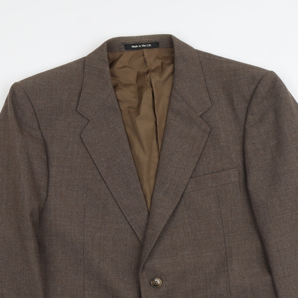 Mens UK Size M Marks and Spencer Regular Brown Suit Jacket