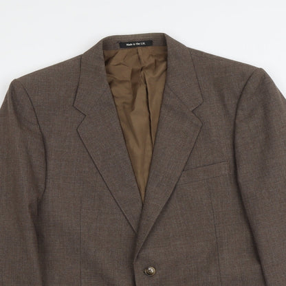 Mens UK Size M Marks and Spencer Regular Brown Suit Jacket