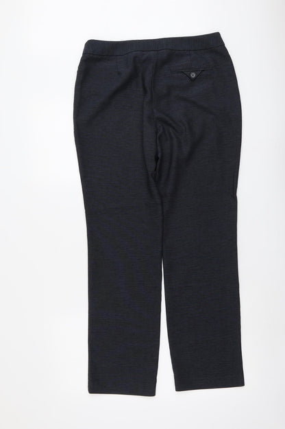 Womens UK Size 12 NEXT Regular Fit Dress Pants Blue Trousers