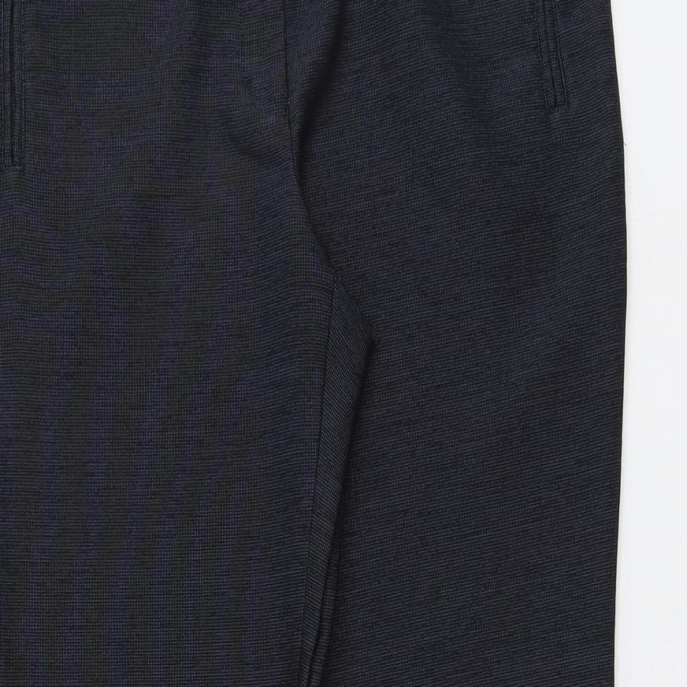 Womens UK Size 12 NEXT Regular Fit Dress Pants Blue Trousers
