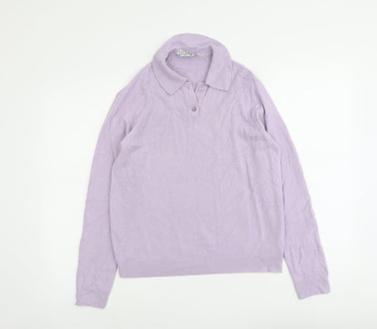 Womens UK Size 14 Tigi Purple Pullover Jumper