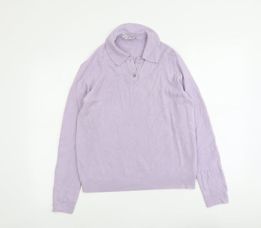 Womens UK Size 14 Tigi Purple Pullover Jumper