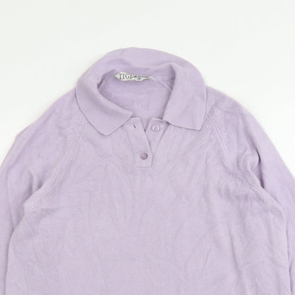 Womens UK Size 14 Tigi Purple Pullover Jumper