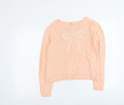 Womens UK Size 14 Miss Selfridge Orange Pullover Jumper