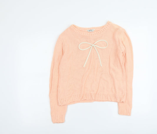Womens UK Size 14 Miss Selfridge Orange Pullover Jumper