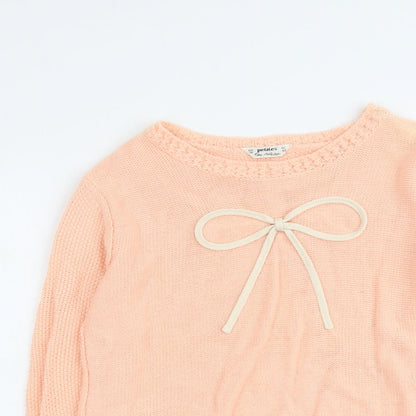 Womens UK Size 14 Miss Selfridge Orange Pullover Jumper