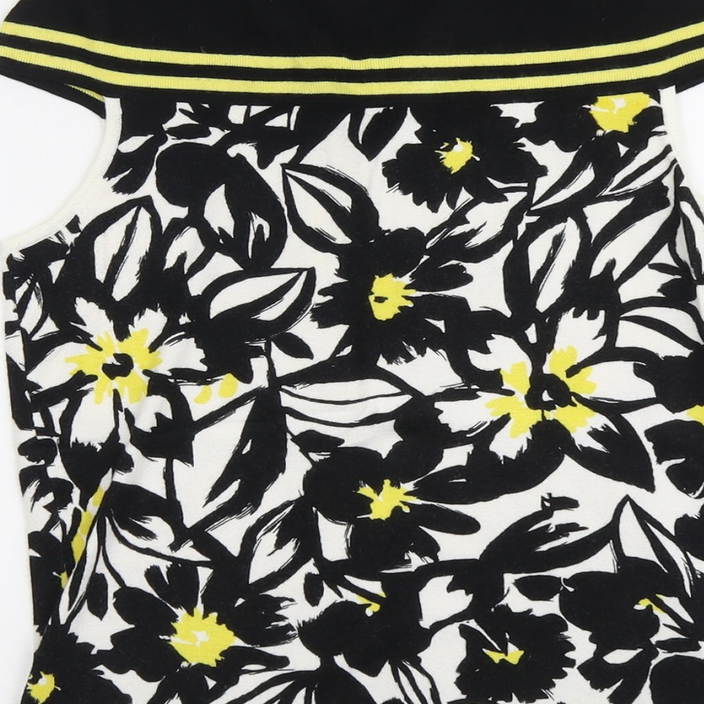 Womens UK Size S Precis Black Basic Blouse