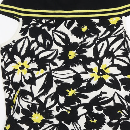 Womens UK Size S Precis Black Basic Blouse