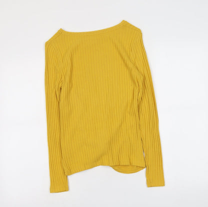Womens UK Size 6 New Look Yellow Pullover Jumper