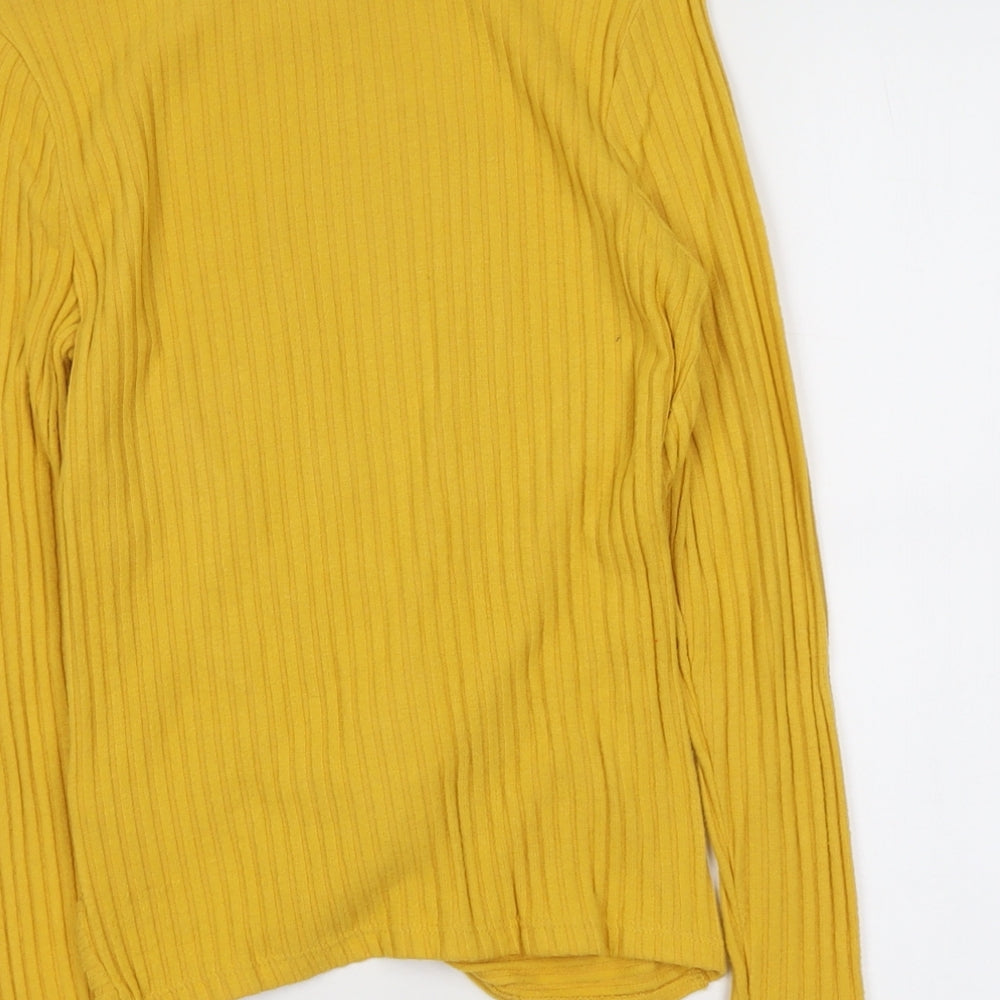 Womens UK Size 6 New Look Yellow Pullover Jumper