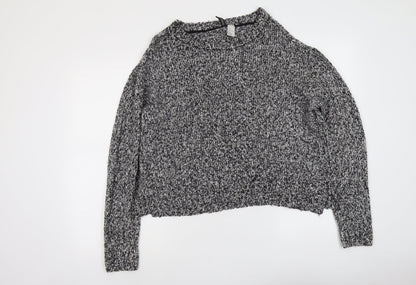 Womens UK Size L H&M Grey Pullover Jumper