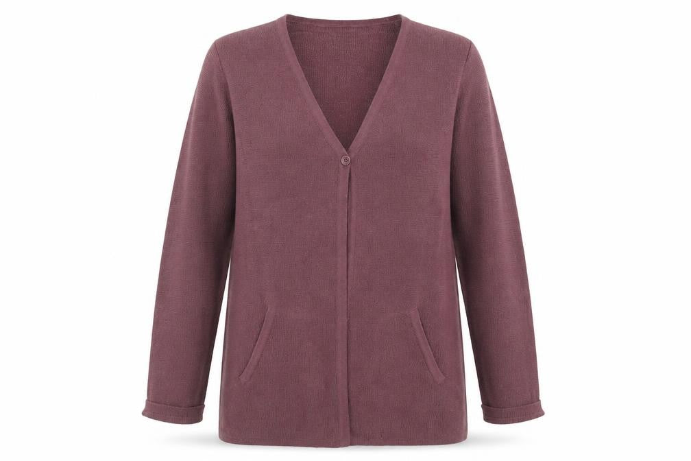 Womens UK Size 12 Hawkshead Purple Cardigan Jumper