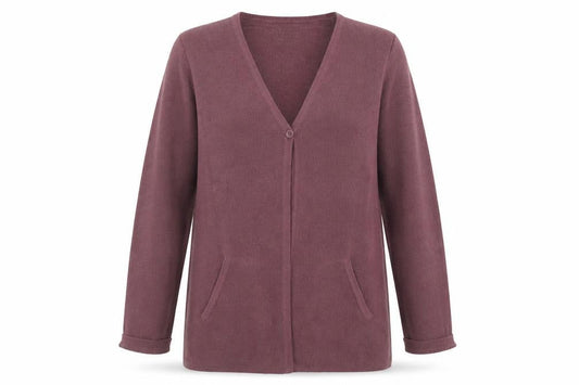 Womens UK Size 12 Hawkshead Purple Cardigan Jumper