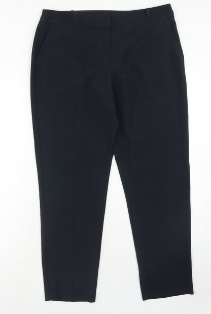 Womens UK Size 14 BHS Regular Fit  Blue Trousers