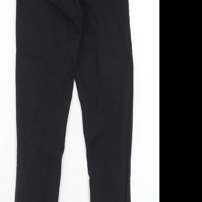 Topshop Womens Black Cotton Skinny Jeans Size 25 in L30 in Regular Zip